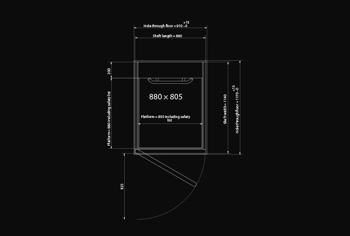 Aritco Compact 880x805mm